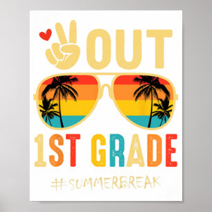 1e klas Afstuderen laatste schooldag Poster