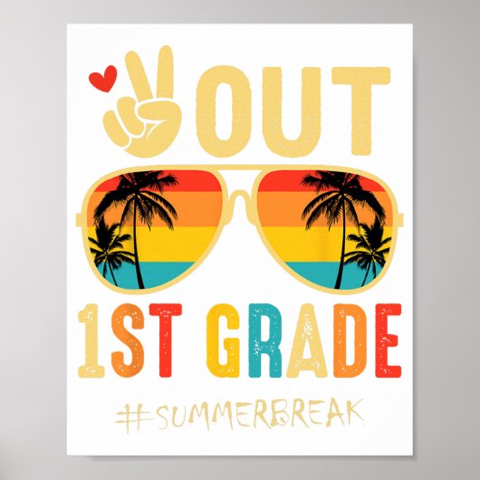 1e klas Afstuderen laatste schooldag Poster (Voorkant)