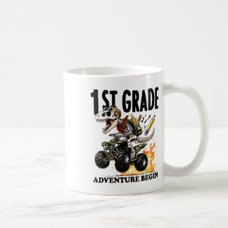 1e klas avontuur begint terug naar school jongens  koffiemok