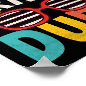 1e klas dude eerste dag van de school student k poster (Hoek)