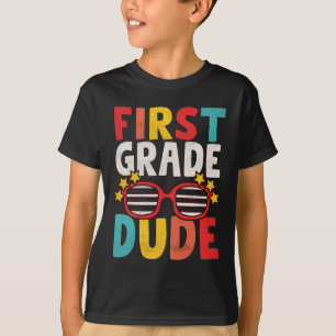 1e klas dude eerste dag van de school student k t-shirt