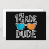 1e klas dude terug naar school eerste klas student kaart (Voorkant / Achterkant)