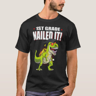 1e klas genageld het rex dinosaurus Afstuderen Kin T-shirt