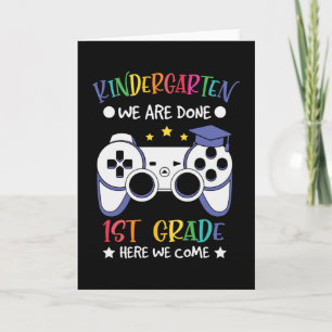 1e klas hier komen we videogame terug naar school kaart