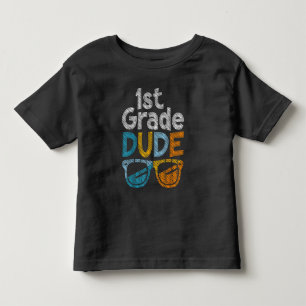 1e klas kerel terug naar school eerste klas studen kinder shirts