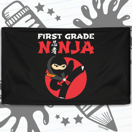 1e klas ninja trap eerste dag terug naar school spandoek