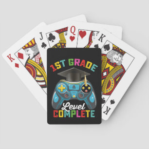1e klas niveau Complete Afstuderen Gaming Gamer Pokerkaarten