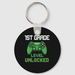 1e klas niveau ontgrendeld gamer Ck naar school jo Sleutelhanger