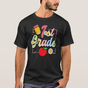 1e klas potlood appel student leraar terug naar sc t-shirt
