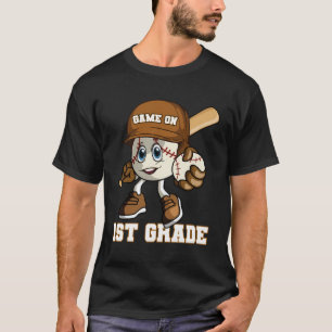1e klas spel op honkbal terug naar school jongens t-shirt