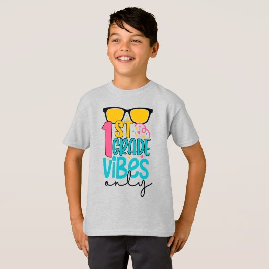 1e klas Vibes Alleen terug naar school T-shirt (Voorkant volledig)