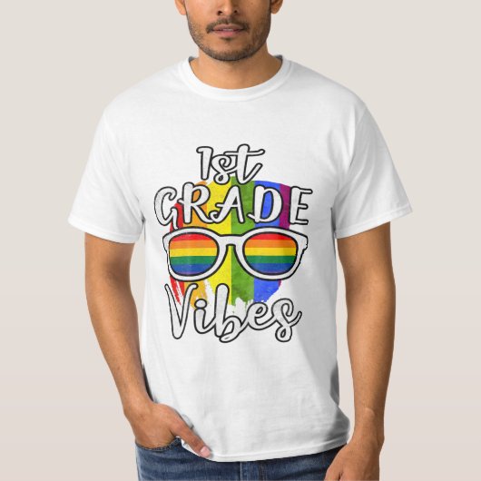 1e klas Vibes terug naar school T-shirt (Voorkant)