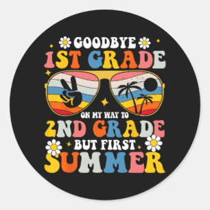 1e klas welkom bij 2e maar zomer eerst ronde sticker