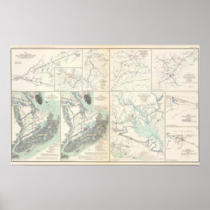 1e korps Army of Virginia Secessionville Poster