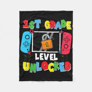 1e leerjaar ontgrendeld terug naar school eerste d fleece deken
