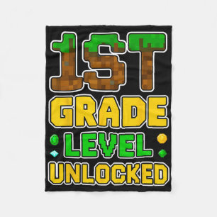 1e leerjaar ontgrendeld videogamer Pixel Ck naar S Fleece Deken