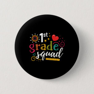 1e leerjaar Squad leerling leraar cadeau terug naa Ronde Button 5,7 Cm