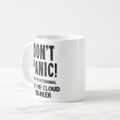 1e lijn Cloud Engineer Funny Coffee Mok Gift Idee (Voorkant links)