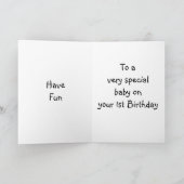 "1e MAANDAG" VOOR SPECIALE BABY Kaart (Binnen)