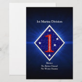 1e mar Div Briefpapier (Voorkant / Achterkant)