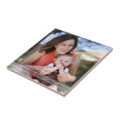 1e Moederdag Aangepaste Foto & Tekst Yoga Mat Tegeltje (Zijkant)