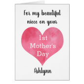 1e Moederdag Niece (Voorkant)