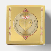 1e of 50e bruiloft Jubileum Golden Bedankdoosjes (Bovenkant)