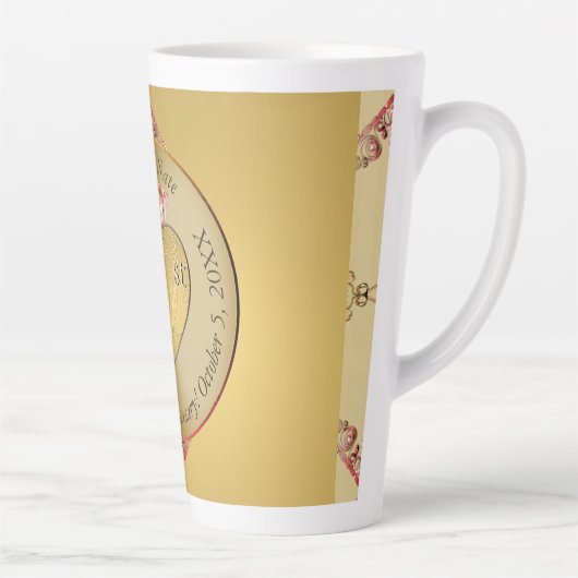 1e of 50e Gouden Jubileum Latte Mok (Rechts)