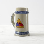 1e pantserdivisie Bier Stein Bierpul (Voorkant links)