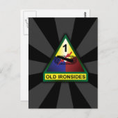 1e pantserdivisie briefkaart (Voorkant / Achterkant)