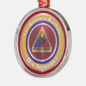 1e pantserdivisie kerstmis metalen ornament (Links)