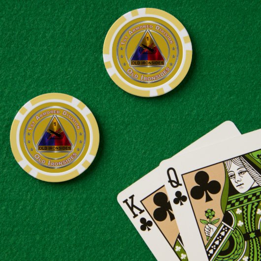 1e pantserdivisie poker chips (Pokertafel (Dubbel))