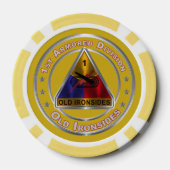 1e pantserdivisie poker chips (Achterkant)