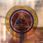 1e pantserdivisie raamsticker (Vel 2)