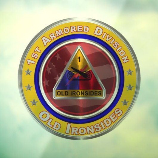 1e pantserdivisie raamsticker (Vel 3)