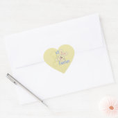 1e Pasen Hart Sticker (Envelop)