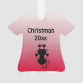 1e plaats lelijke kerst trui wedstrijd Ornament (achterkant)