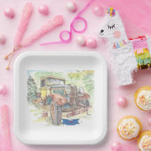 1e plaats papieren bordje (Feest)