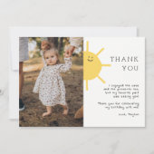 1e Reis Rond De Zon Foto Bedankt (Voorkant)