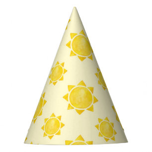 1e reis rond de zon Verjaardag Pet – Yellow Boho Feesthoedjes
