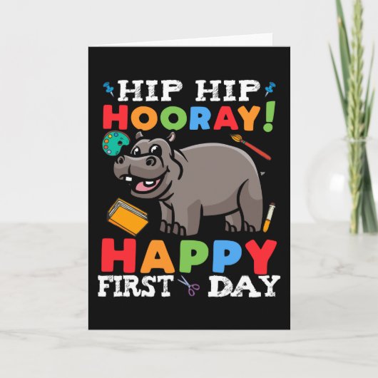 1e schooldag 1e klas 1e schooldag kaart (Voorkant)