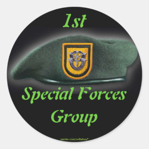 1e Special Forces Green Berets veteranen Sticker
