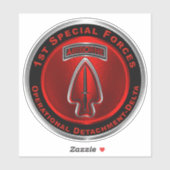 1e Special Operational Detachment-Delta SFOD Sticker (Vel)