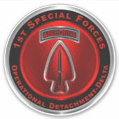 1e Special Operational Detachment-Delta SFOD Sticker (Voorkant)