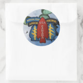 1e Special Service Force 1e SSF SF SFG patch Ronde Sticker (Tas)