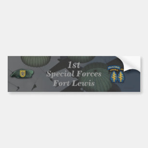 1e speciale eenheden Fort Lewis Bumpersticker