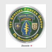 1e speciale groep van de strijdkrachten in de luch sticker (Vel)