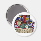 1e speciale operaties commando socom patch Magnet Magneet (Voorkant / Achterkant)
