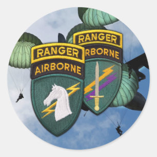 1e Speciale operaties commando veteranen socom Sti Ronde Sticker