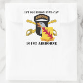 1E SQUADRON 32E CAVALERIE 101E STICKERS IN DE LUCH (Tas)